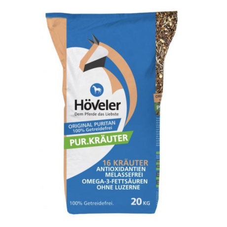 HÖVELER Pur.Kräuter 20kg teravilja- ja melassivaba ürdimüsli